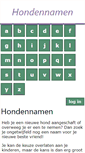Mobile Screenshot of hondennamen.biz